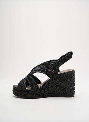 Espadrilės amortizuojančios pado tipas kulnas nuo 7 iki 9 cm juodas CASSIS moteris