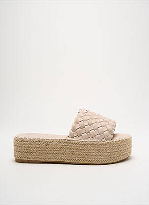 Espadrilės amortizuojančios pado tipas kulnas nuo 4 iki 6 cm bežinis CASSIS COTE D'AZUR moteris