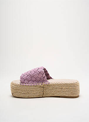 Espadrilės amortizuojančios pado tipas kulnas nuo 4 iki 6 cm violetinis CASSIS COTE D'AZUR moteris