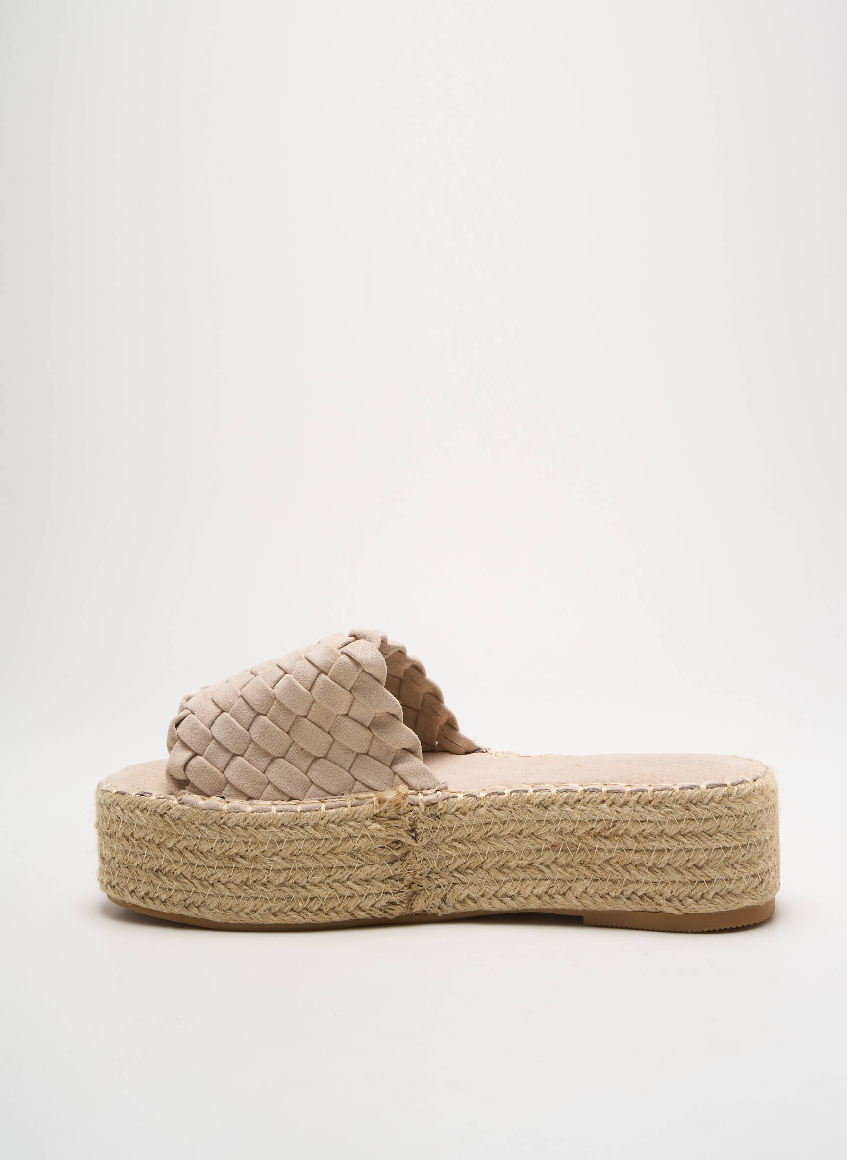 Espadrilės platforma kulnas nuo 4 iki 6 cm bežinis CASSIS COTE D'AZUR moteris