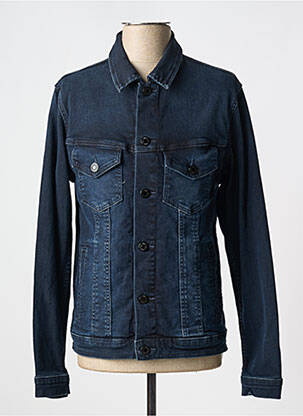 Kasdienis švarkas priekinė mygtukų uždarymo sistema mėlyna JACK & JONES vyras