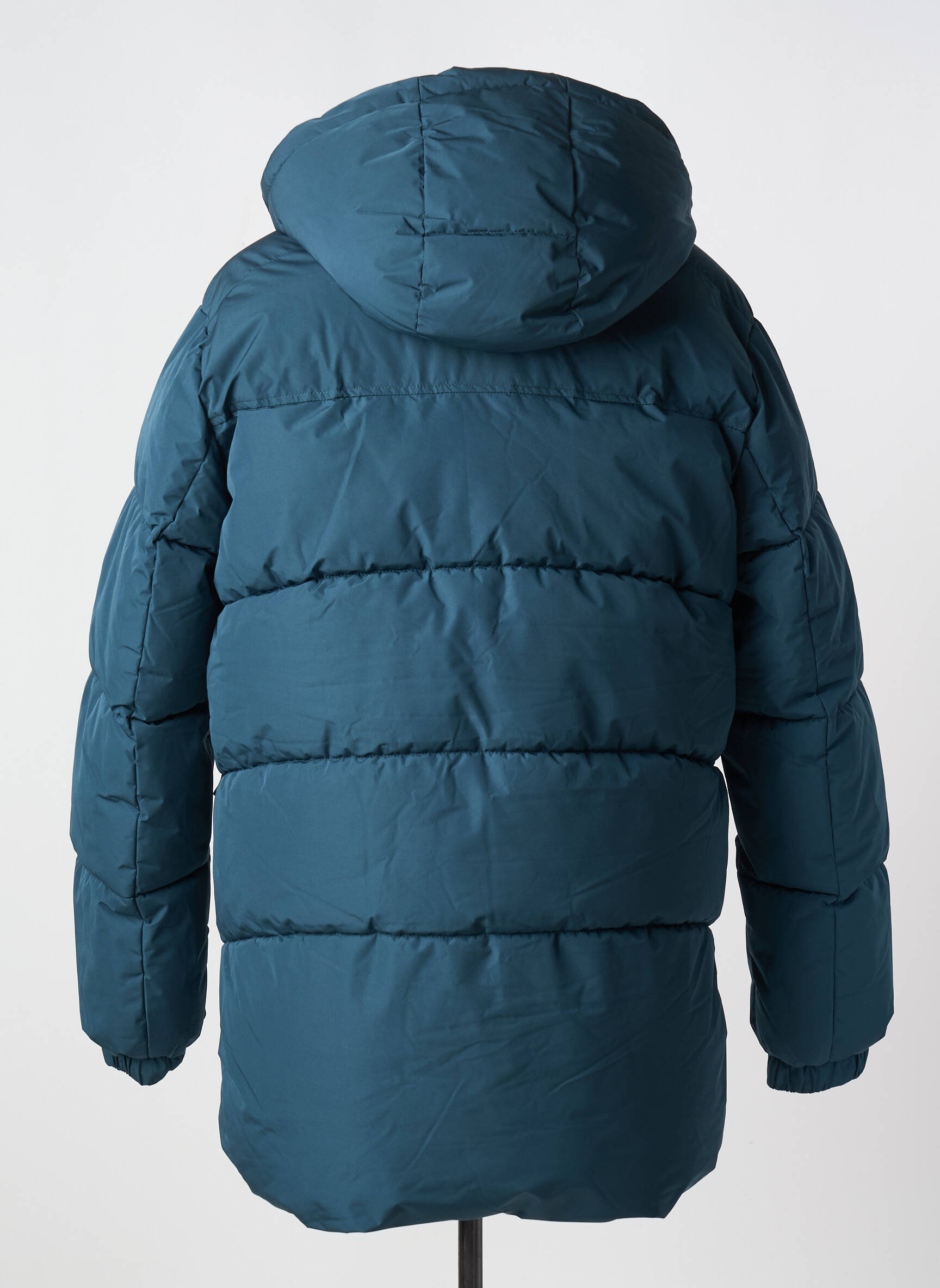 Pūkinė striukė ilgos rankovės su gobtuvu žalias JACK & JONES vyras