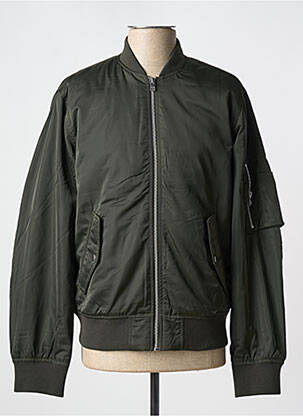 Pūkinė striukė kišenės be gobtuvų žalias JACK & JONES vyras