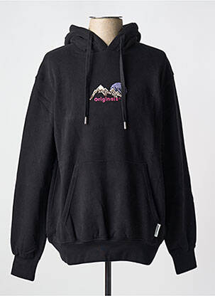 Kapišonas siuvinėjimas ilgos rankovės juodas JACK & JONES vyras