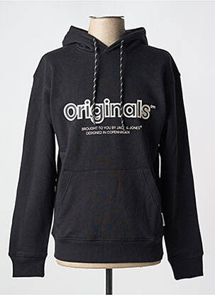 Kapišonas kišenės ilgos rankovės juodas JACK & JONES vyras