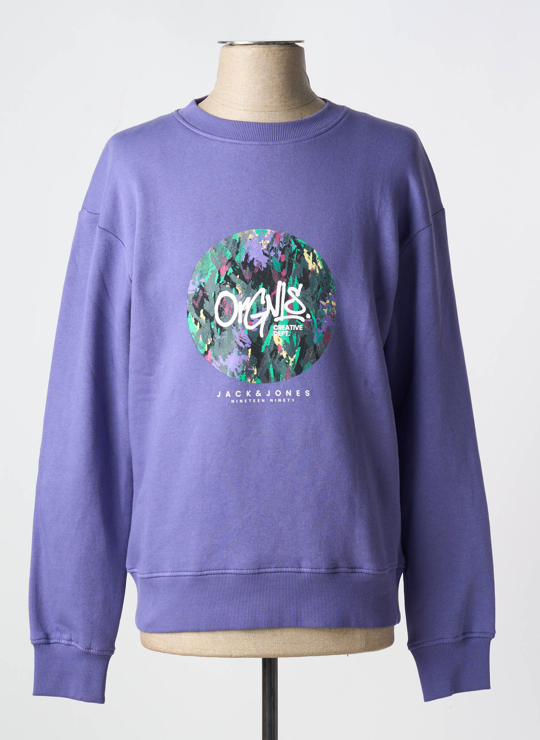 Mikroskopas ilgos rankovės ilgos rankovės violetinis JACK & JONES vyras
