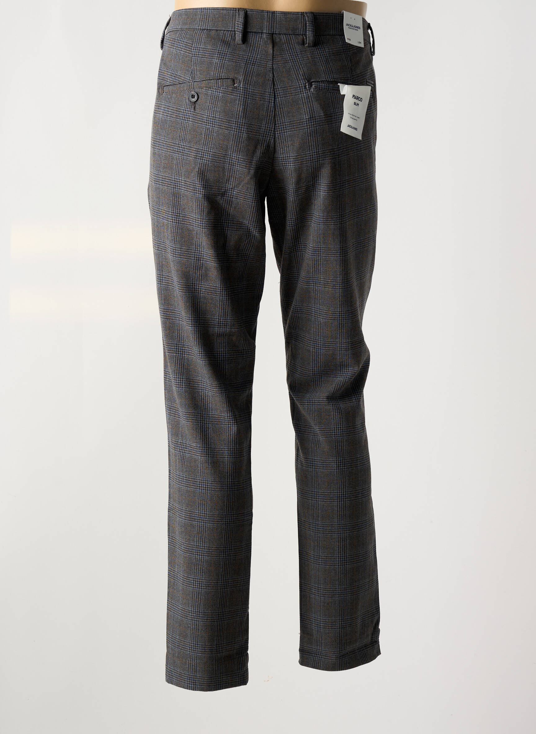 Chino kelnė galinio spausdinimo raštas normala dydis pilka JACK & JONES vyras