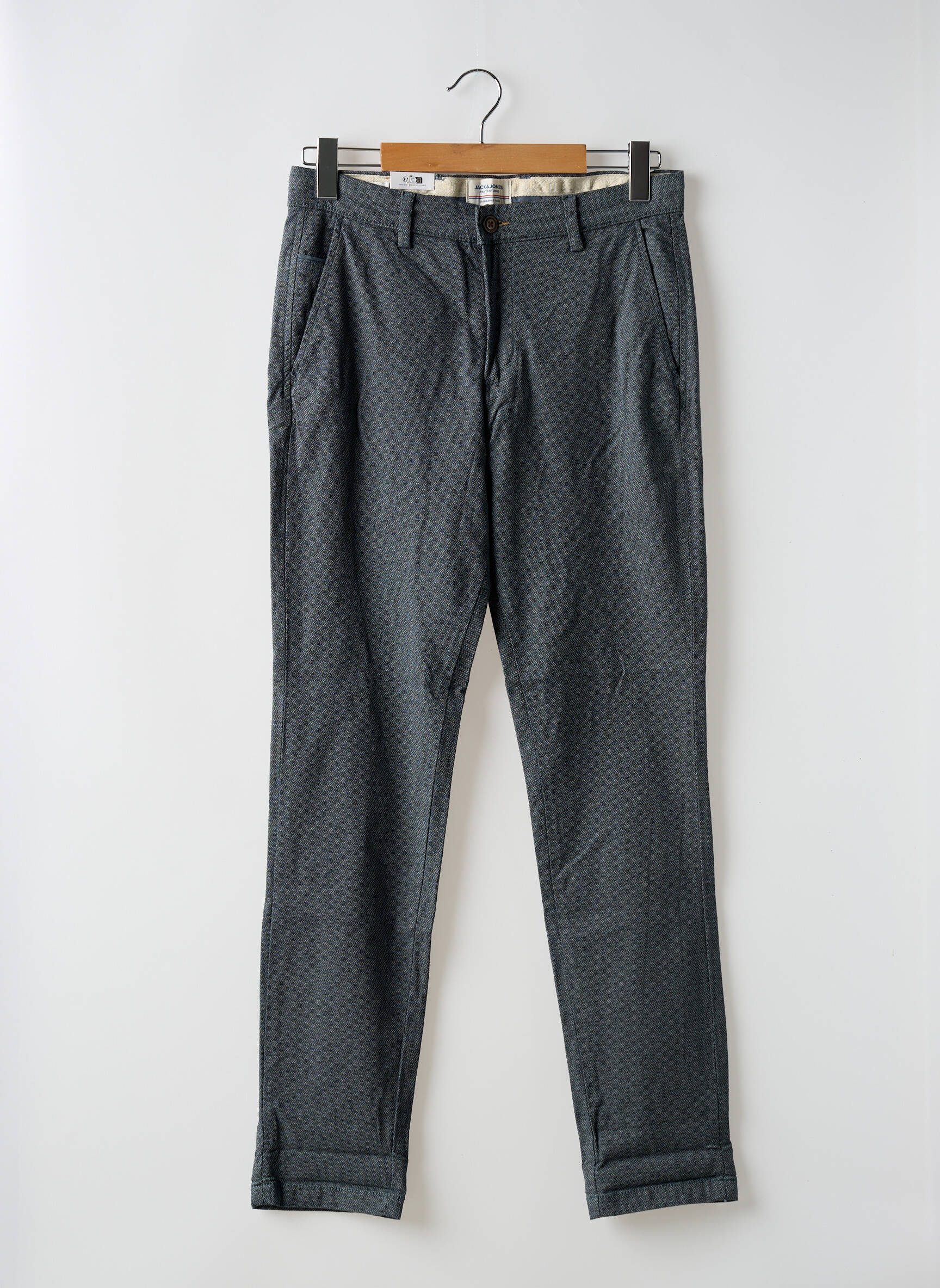 Chino kelnė chinamas audinys maža dydžio pilka JACK & JONES vyras