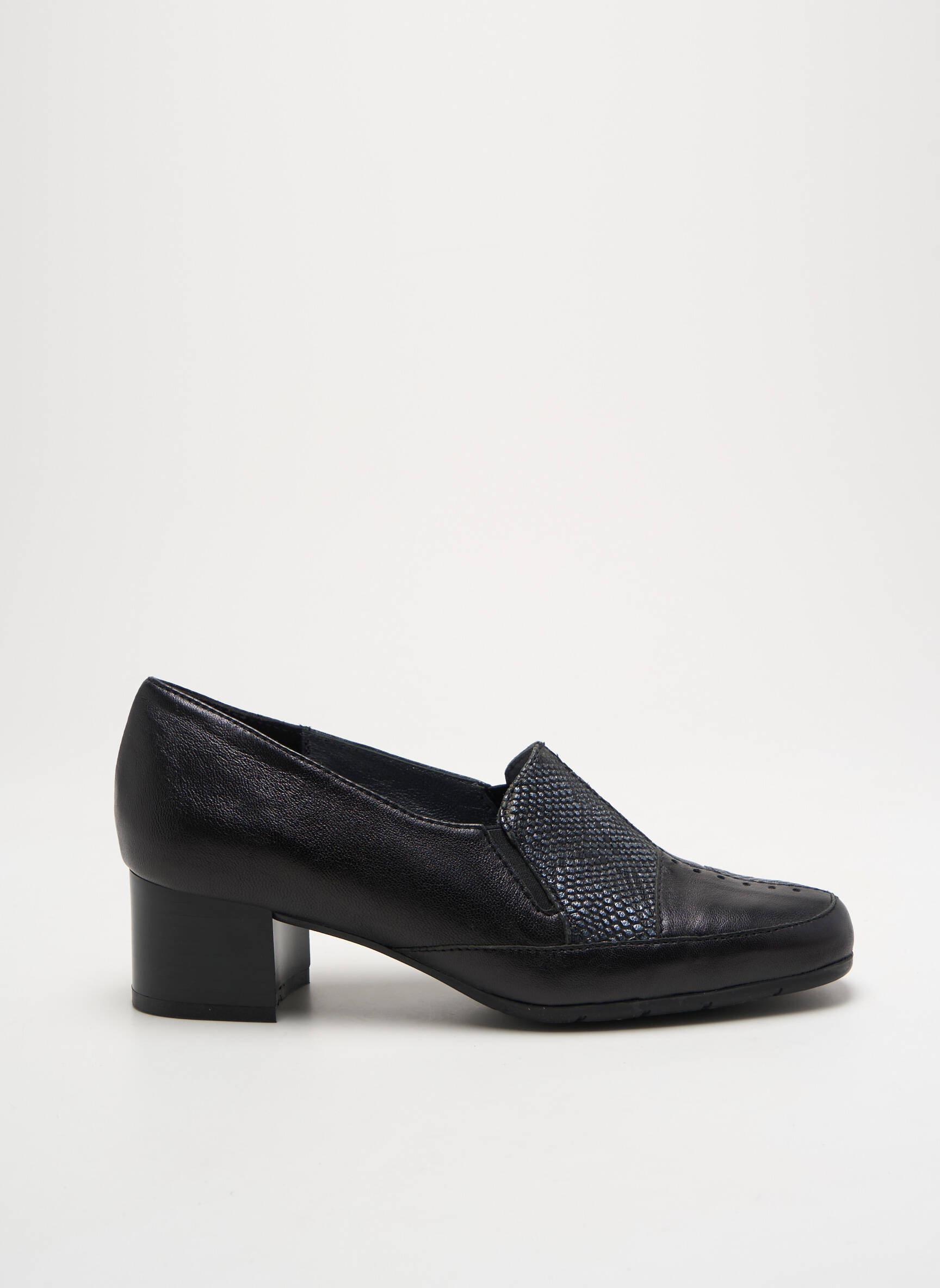 Mokasīnai batai su kulnu kulnas nuo 4 iki 6 cm juodas ARTIKA SOFT moteris