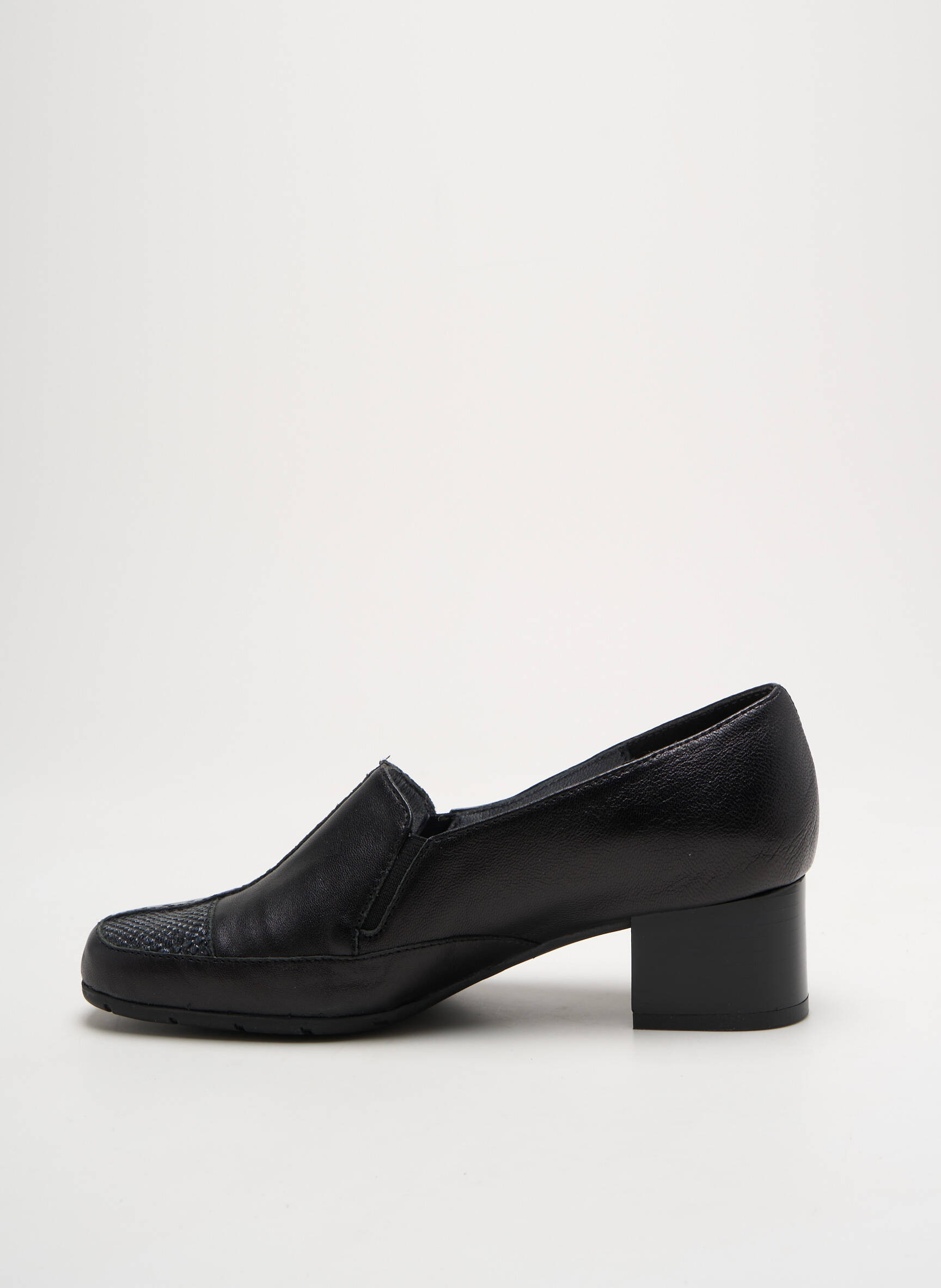 Mokasīnai batai su kulnu kulnas nuo 4 iki 6 cm juodas ARTIKA SOFT moteris