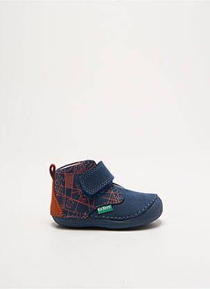 Bateliai velcro užsegimas apvalus mygtukas mėlyna KICKERS berniukas