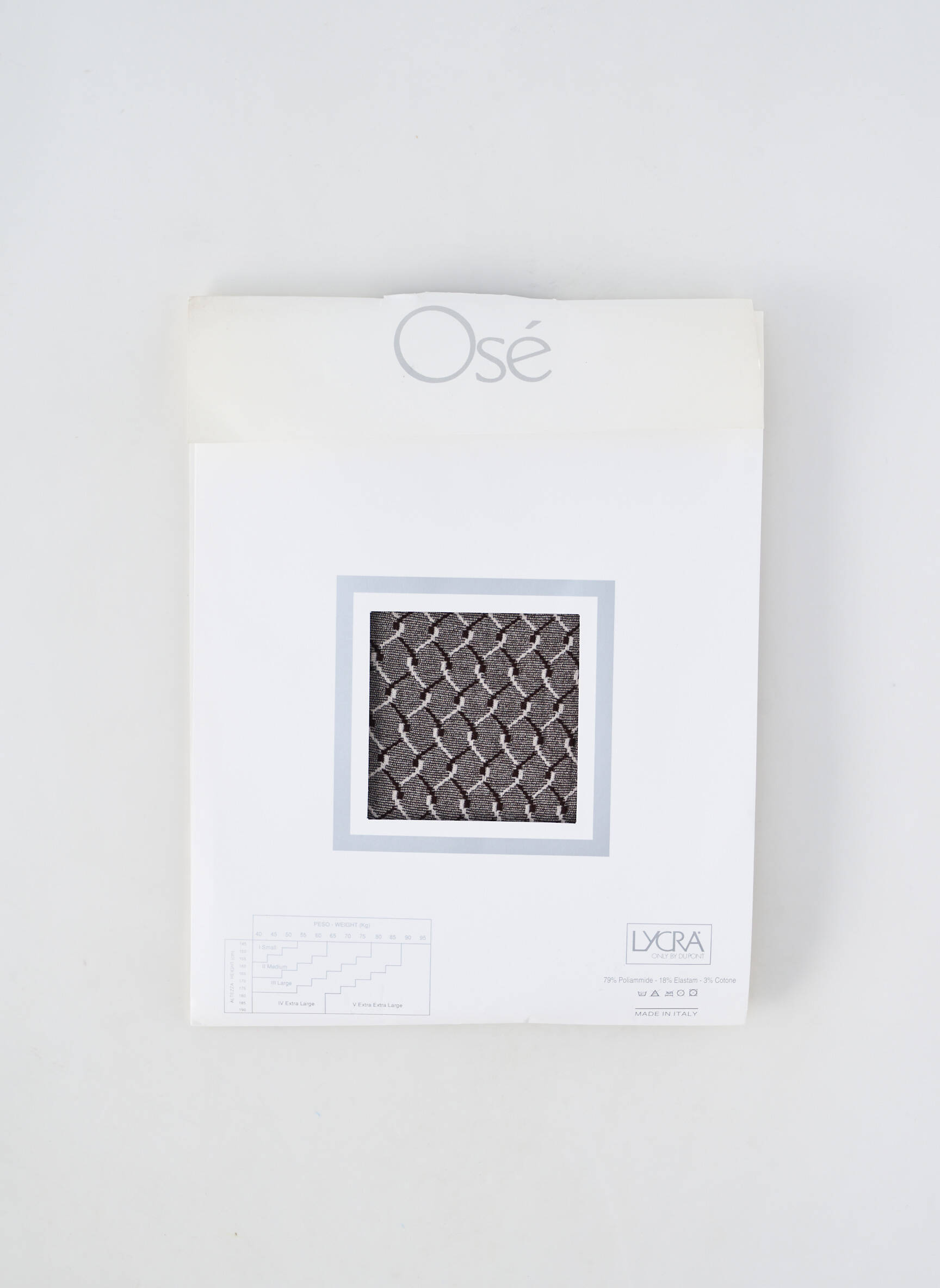Kojinės fantazijos raštas rudas OSÉ moteris
