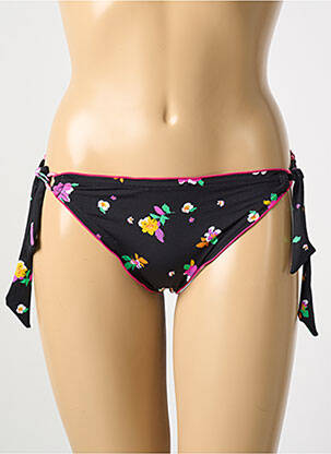 Maudymosi kelnaitės gėlių raštas bikini juodas BANANA MOON moteris