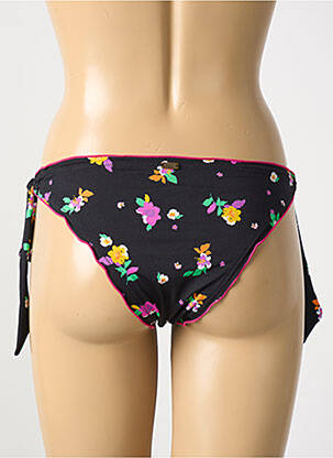 Maudymosi kelnaitės gėlių raštas bikini juodas BANANA MOON moteris