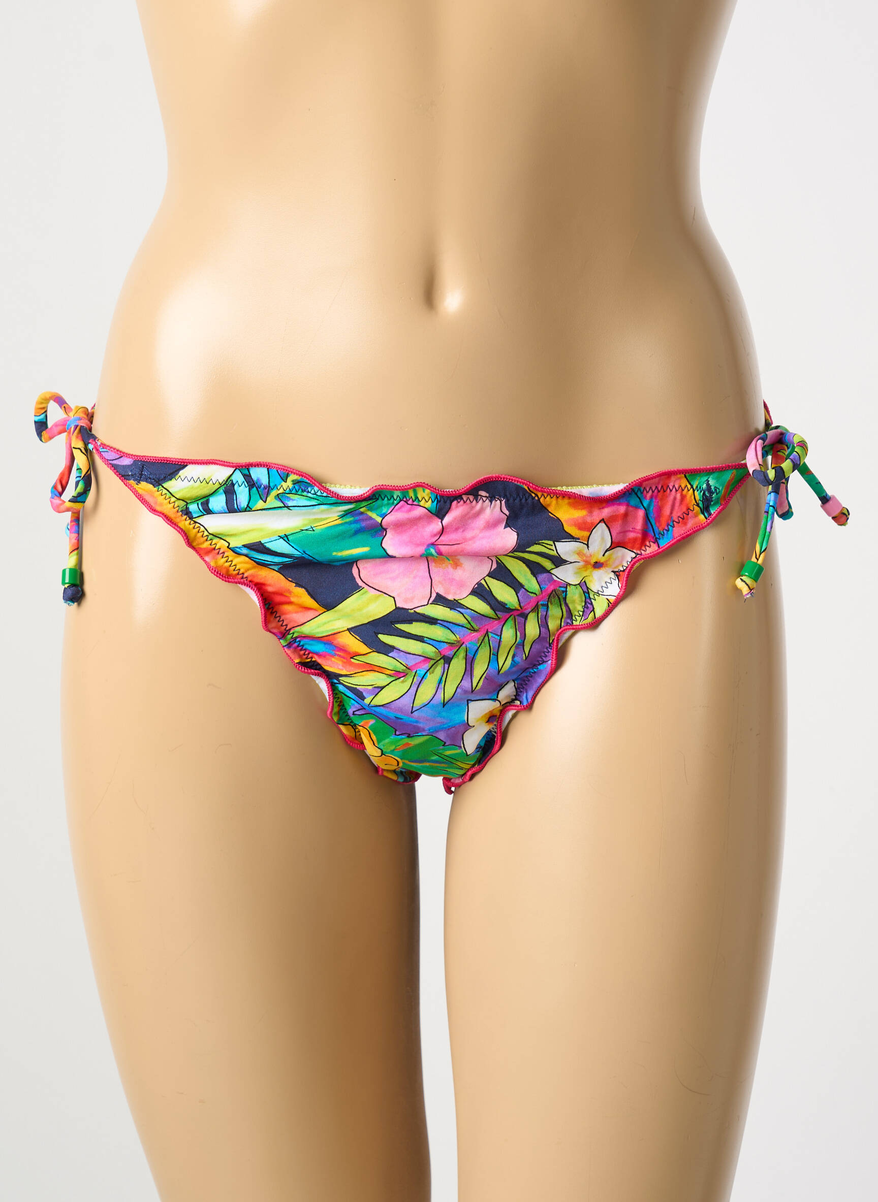 Maudymosi kelnaitės fantazijos raštas bikini mėlyna BANANA MOON moteris