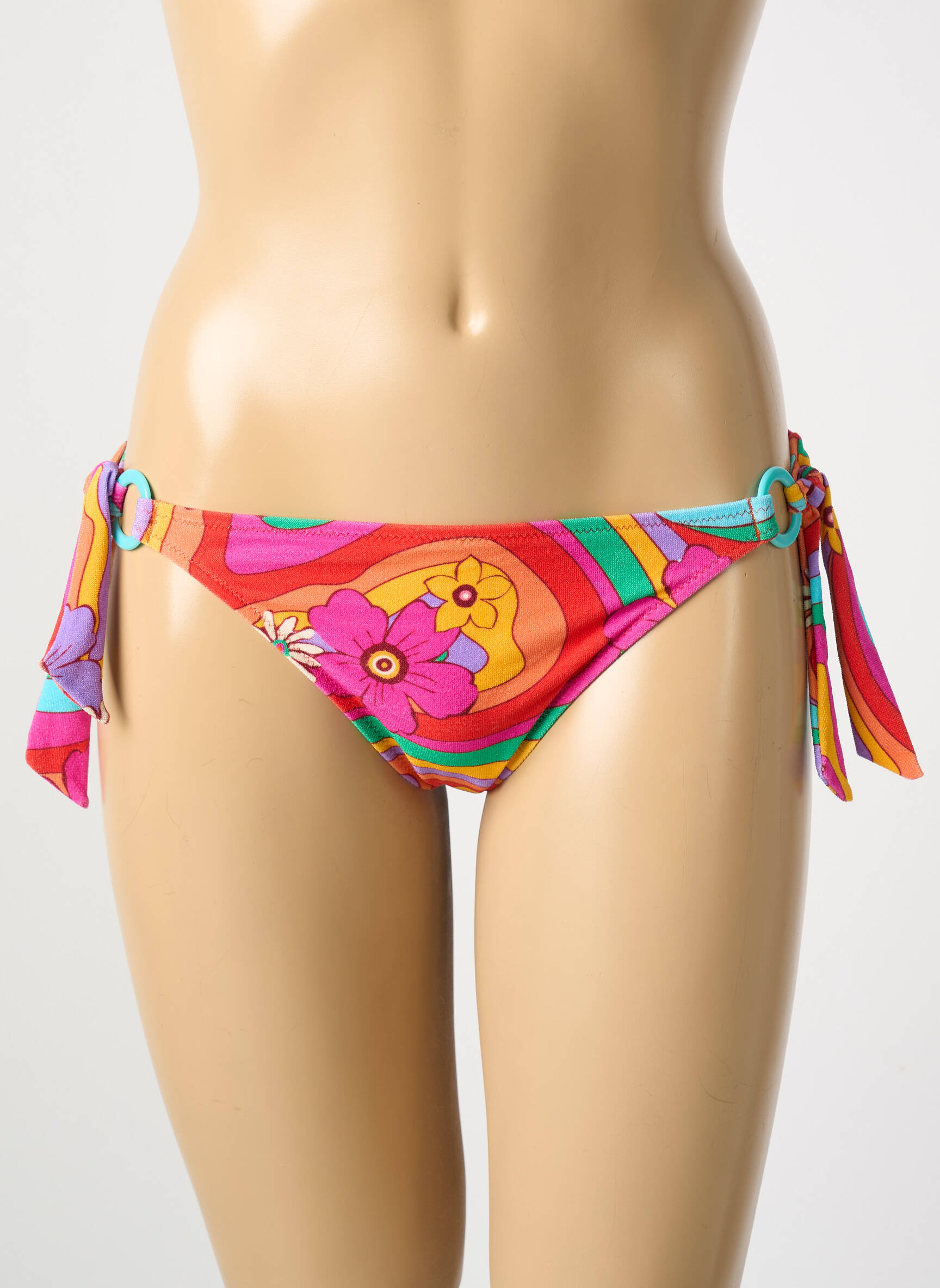Maudymosi kelnaitės fantazijos raštas bikini violetinis BANANA MOON moteris
