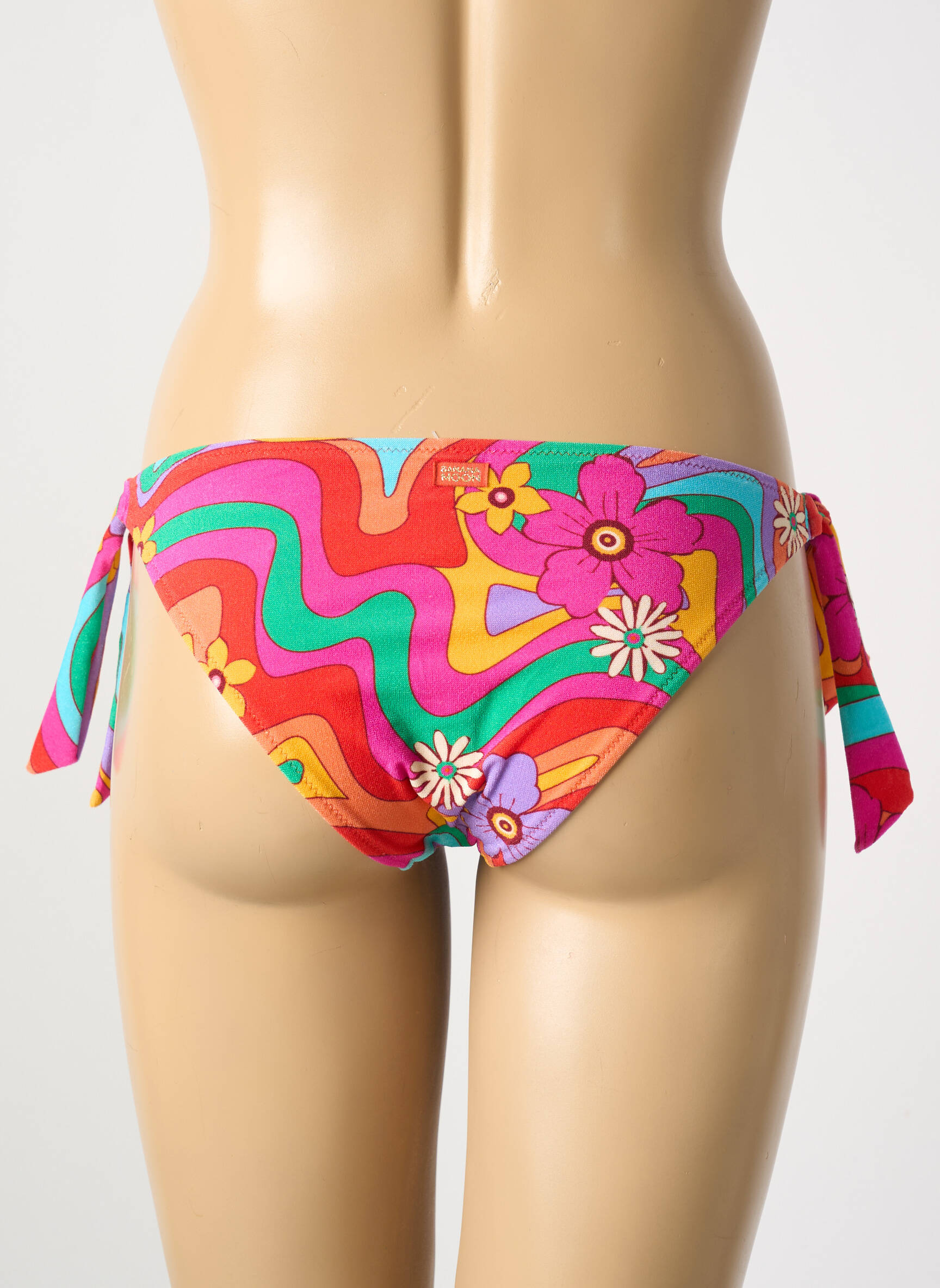 Maudymosi kelnaitės fantazijos raštas bikini violetinis BANANA MOON moteris