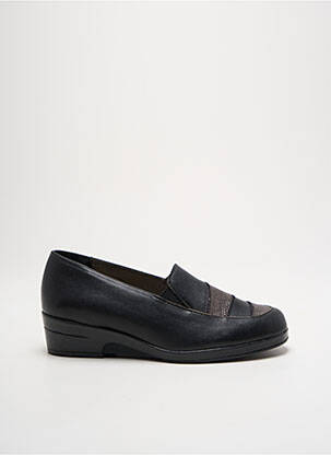 Mokasīnai lygus audinys kulnas nuo 4 iki 6 cm juodas PEDI GIRL moteris