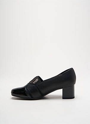Mokasīnai lygus medžiaga kulnas nuo 4 iki 6 cm juodas PEDI GIRL moteris