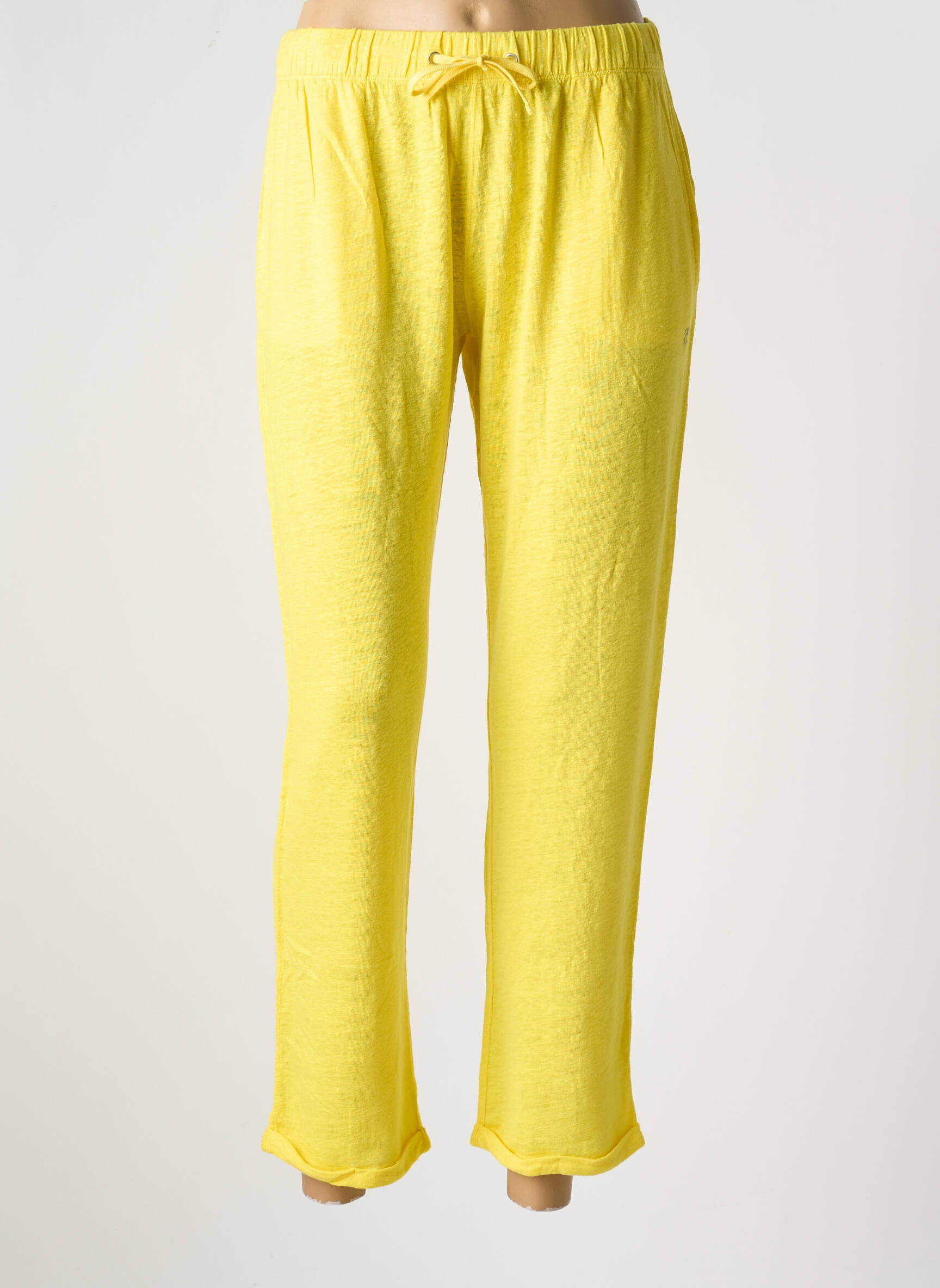 Tiesi kelnė elastinė dydis normala dydis geltona TANIT CODE moteris