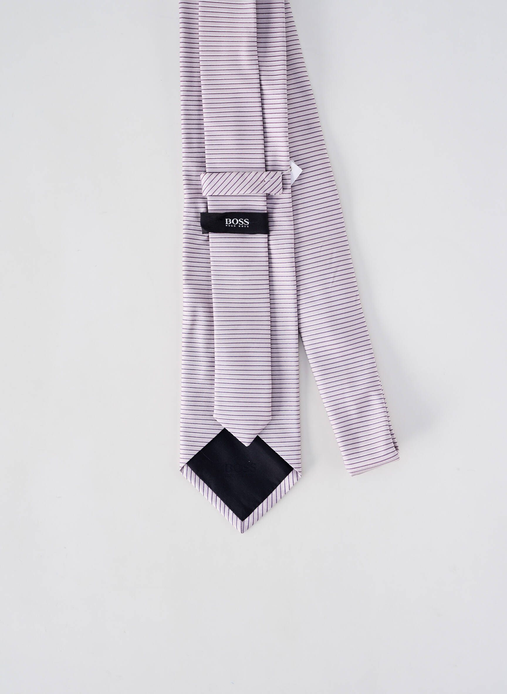 Kaklaraištis juostelės raštas violetinis HUGO BOSS vyras