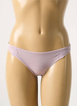 Tanga satino audinys violetinis LA PERLA moteris