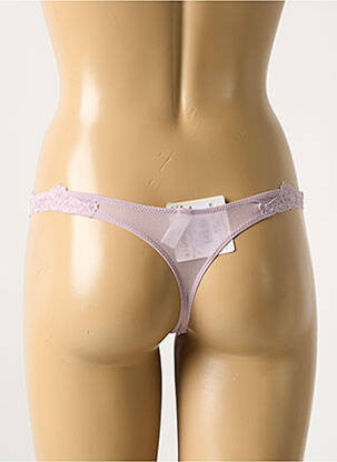 Tanga satino audinys violetinis LA PERLA moteris