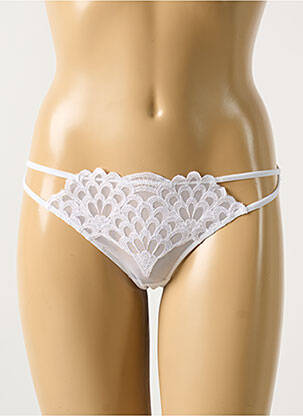 Tanga lengva ir skaidri baltas RCRESCENTINI BY COTTON BLUB moteris