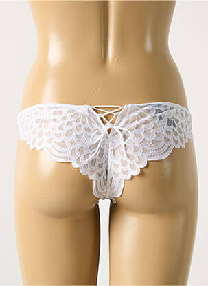 Tanga lengva ir skaidri baltas RCRESCENTINI BY COTTON BLUB moteris