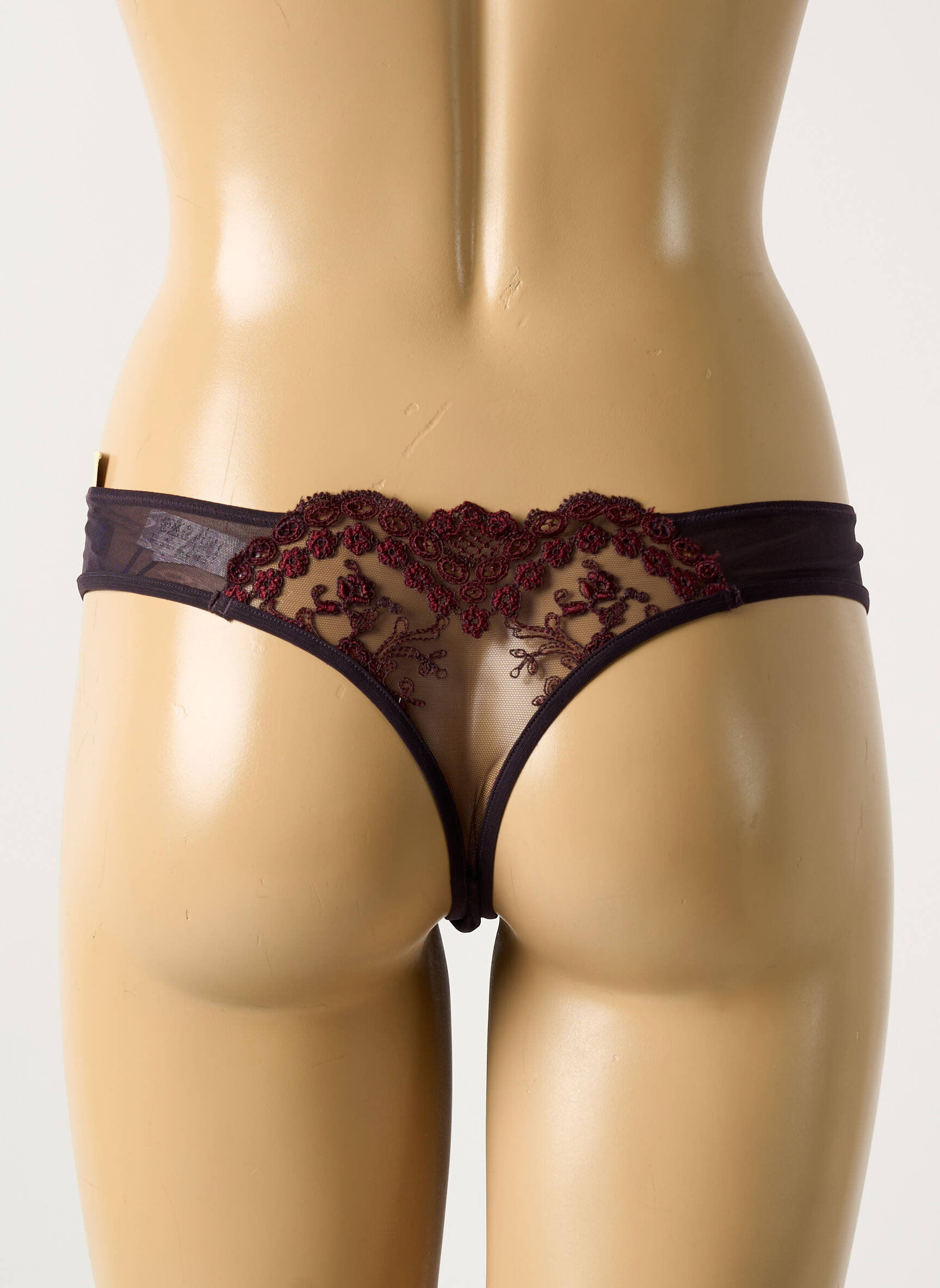 Tanga lengva ir skaidri violetinis COTTON CLUB moteris