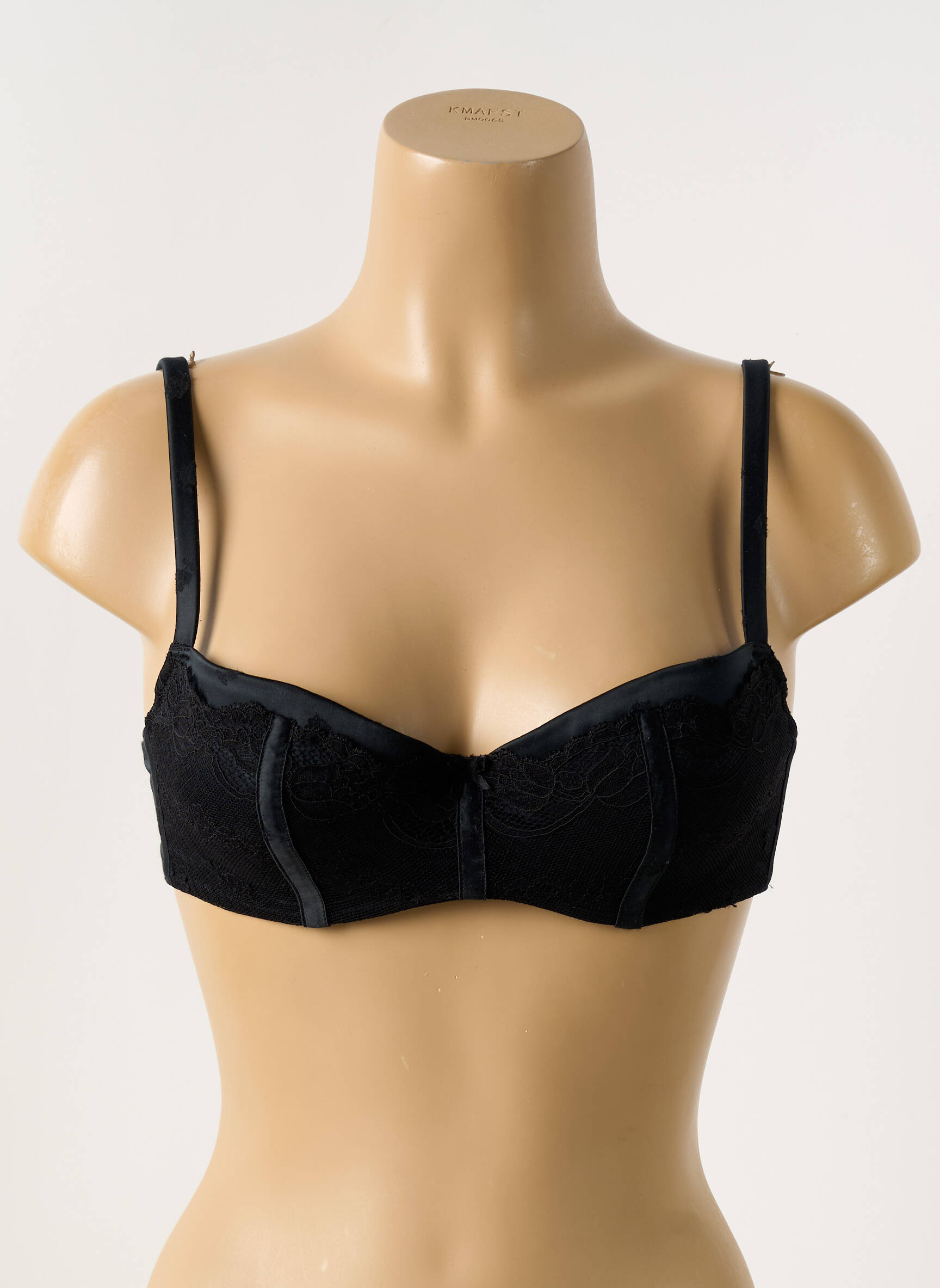 Liemenėlė reguliuojamos elastinės petnešos viršutinė juostelė juodas COTTON CLUB moteris