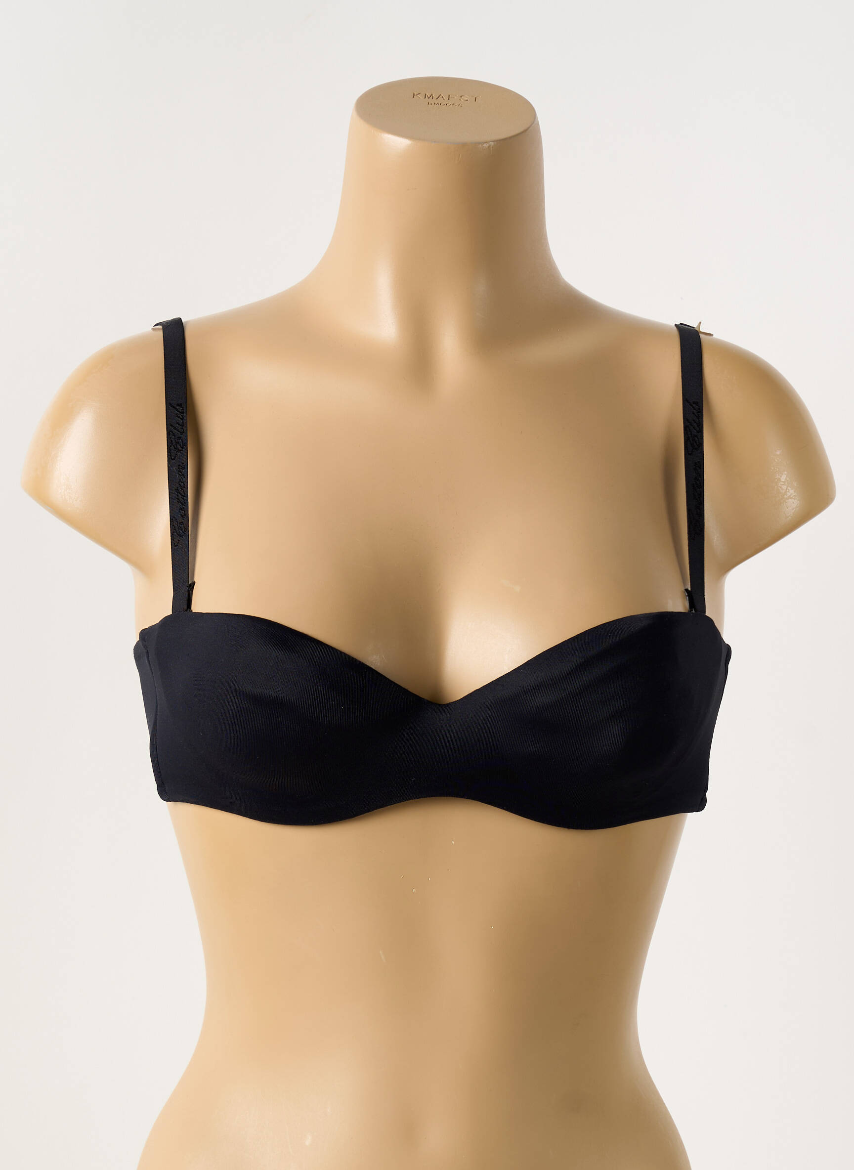 Liemenėlė su rėmu viršutinė juostelė juodas COTTON CLUB moteris