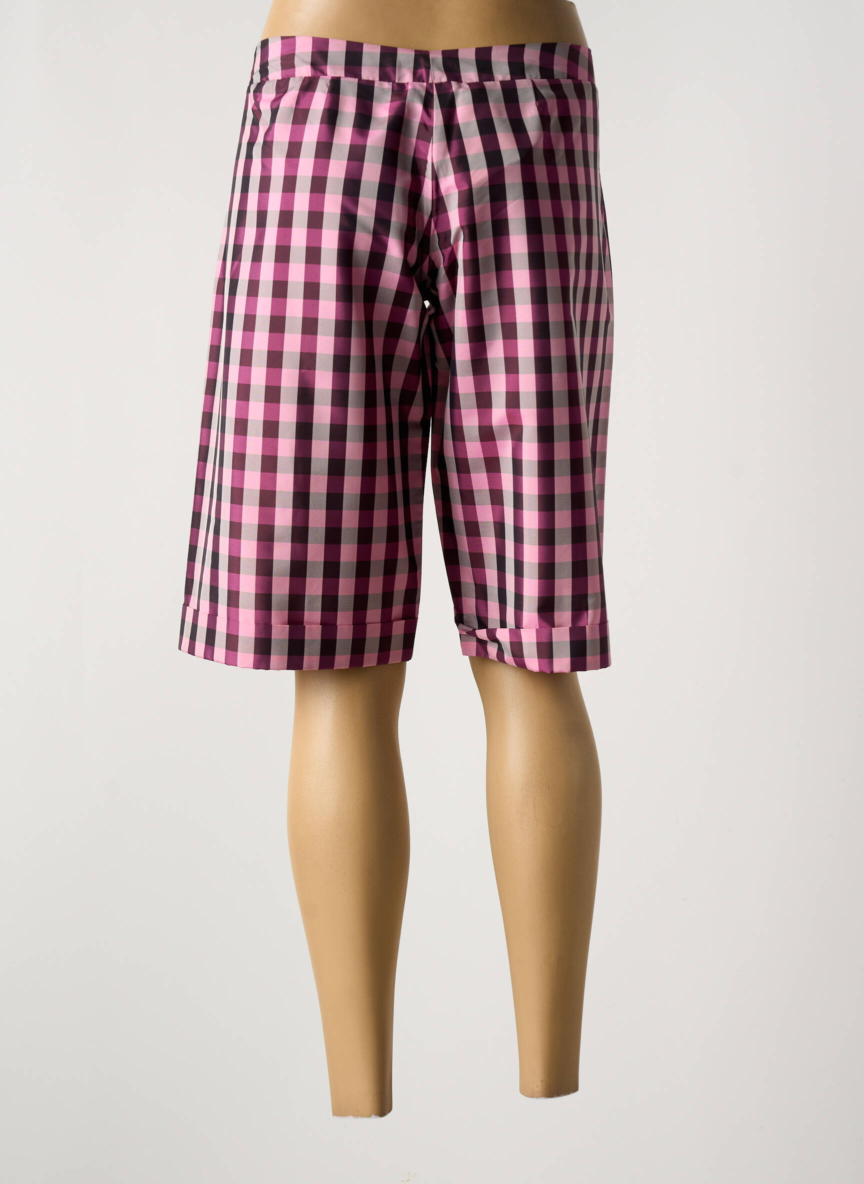 Bermudas tiesi kirpimas violetinis CHIARO SCURO moteris
