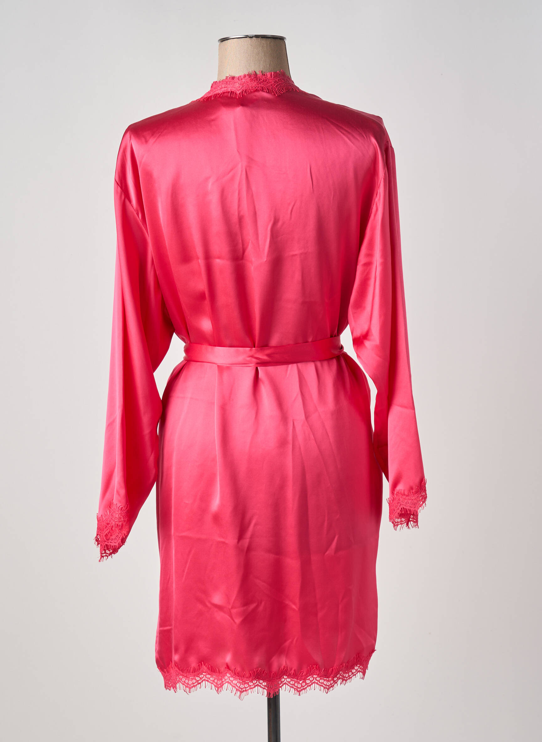Kimono striukė ilgos rankovės raudona VIVIS moteris
