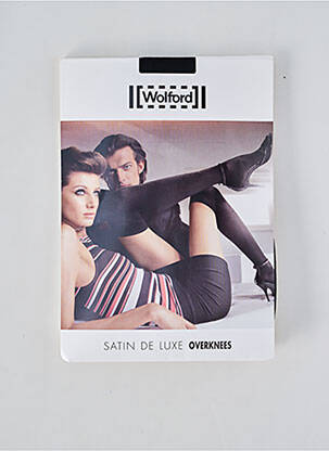 Kojinės nepermatoma tinklinė medžiaga juodas WOLFORD moteris