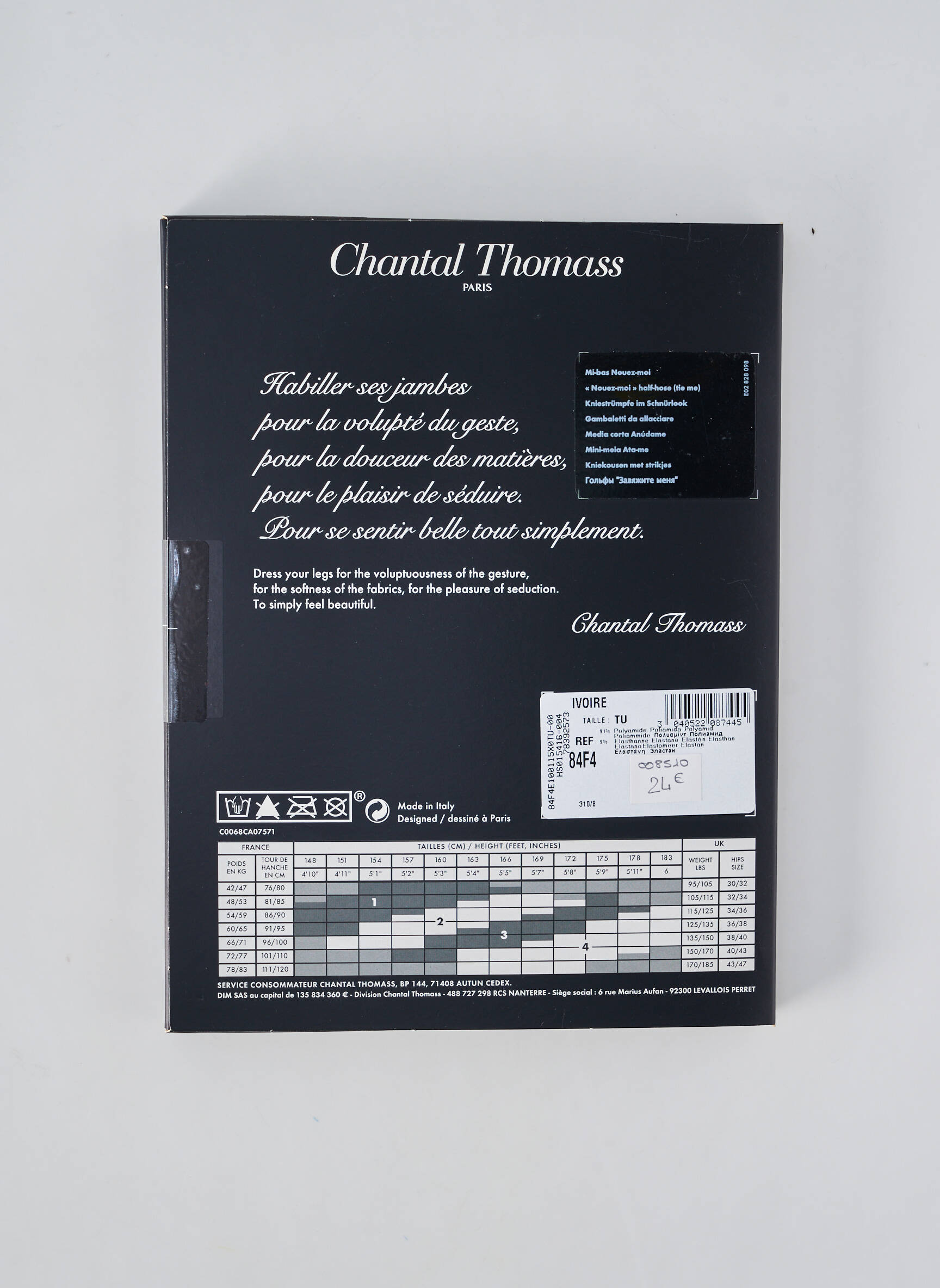Bas fantazijos raštas baltas CHANTAL THOMASS moteris