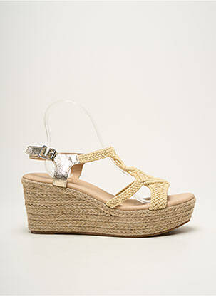 Espadrilės satino audinys kulnas nuo 7 iki 9 cm bežinis CASSIS moteris