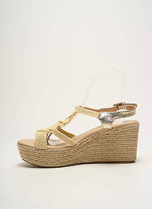 Espadrilės satino audinys kulnas nuo 7 iki 9 cm bežinis CASSIS moteris