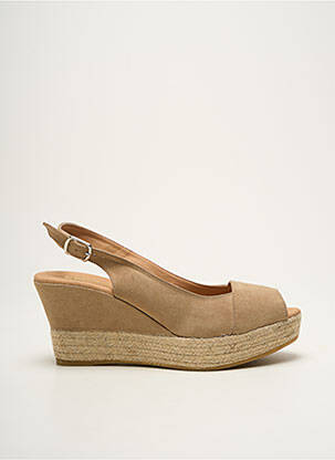 Espadrilės užsegimas kilpa(s) kulnas nuo 4 iki 6 cm bežinis EMMA moteris