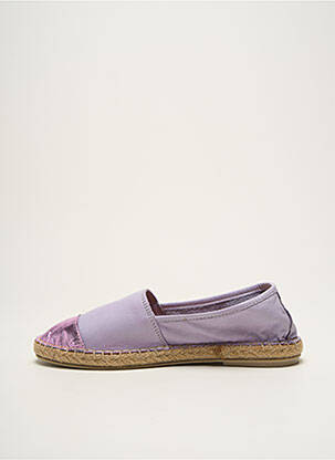 Espadrilės satino audinys plokščias kulnas iki 3 cm violetinis ELUE PAR NOUS moteris