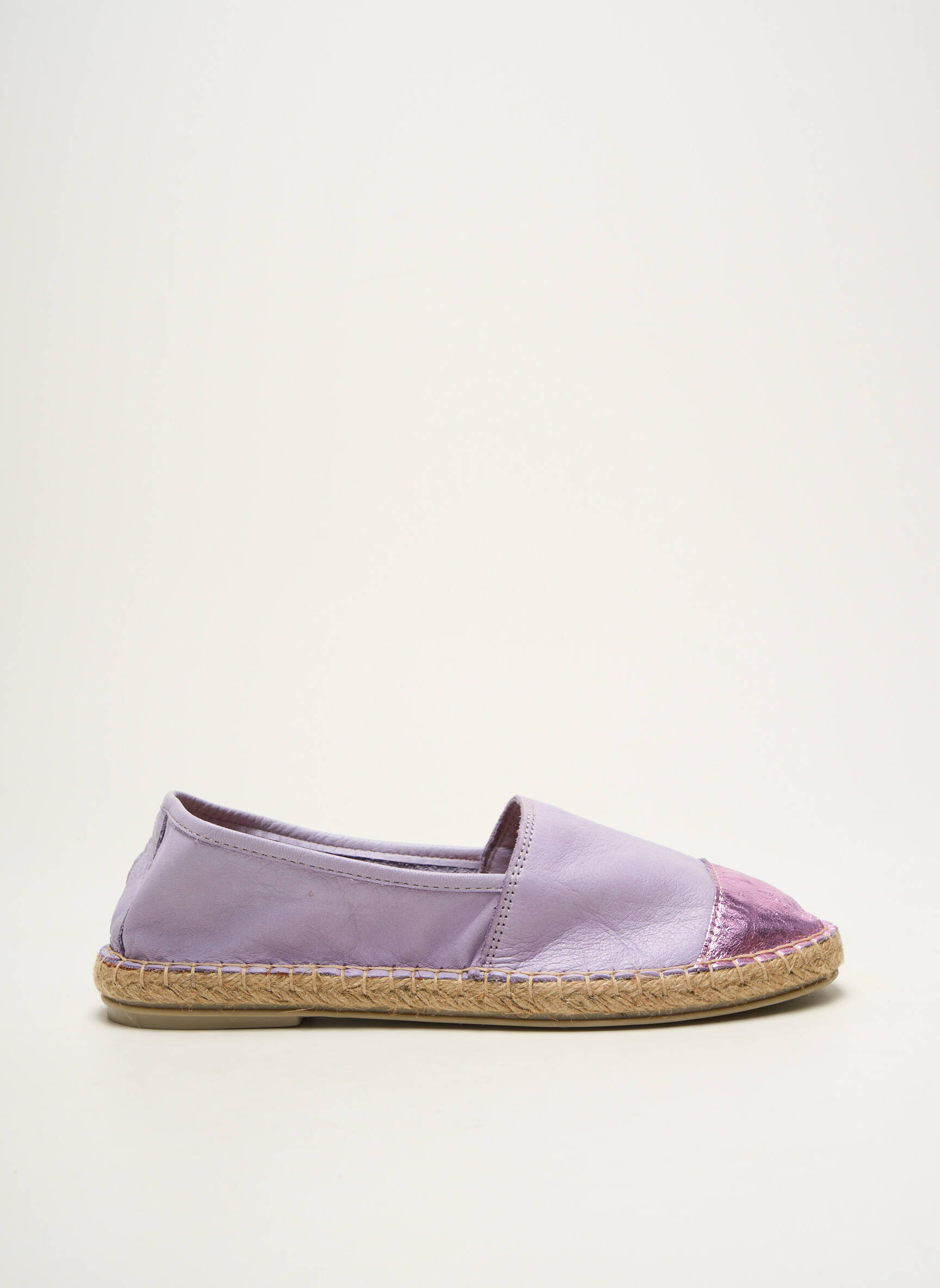 Espadrilės satino audinys plokščias kulnas iki 3 cm violetinis ELUE PAR NOUS moteris