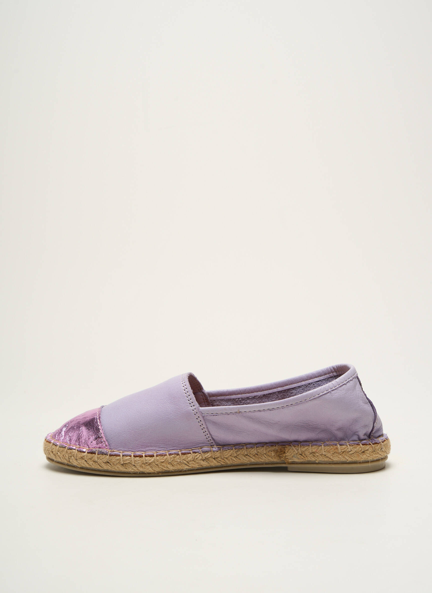 Espadrilės satino audinys plokščias kulnas iki 3 cm violetinis ELUE PAR NOUS moteris