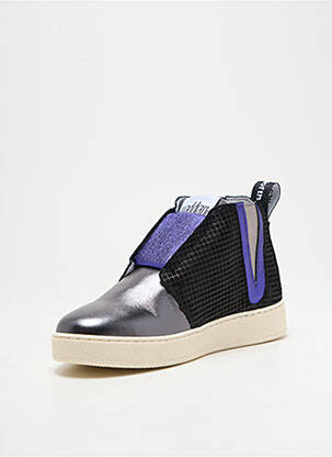 Slip-on batai satino audinys plokščias kulnas iki 3 cm violetinis VADDIA moteris