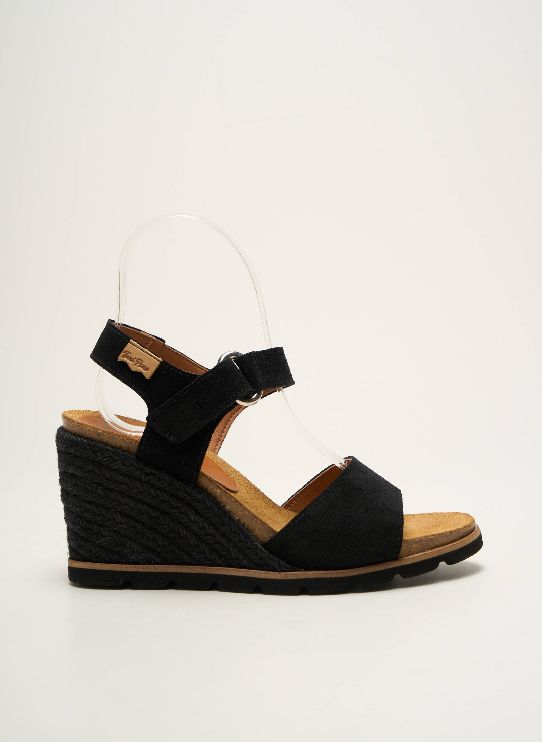 Espadrilės atvira pabaiga kulnas nuo 7 iki 9 cm juodas TONI PONS moteris