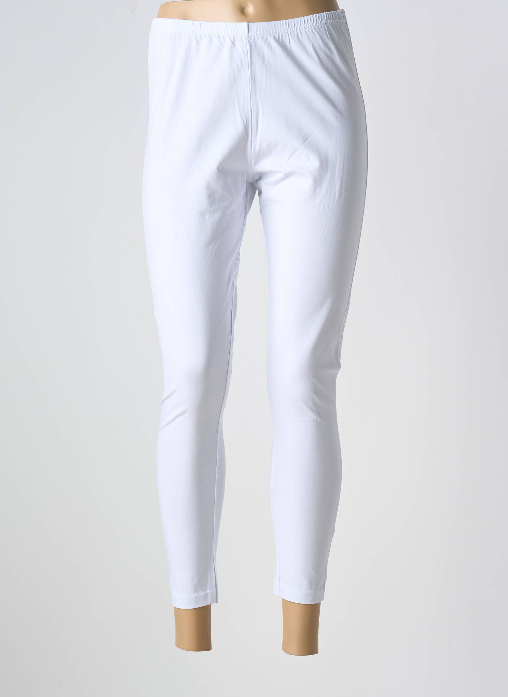Legingas jersey audinys normala dydis baltas SOPHIA CURVY moteris