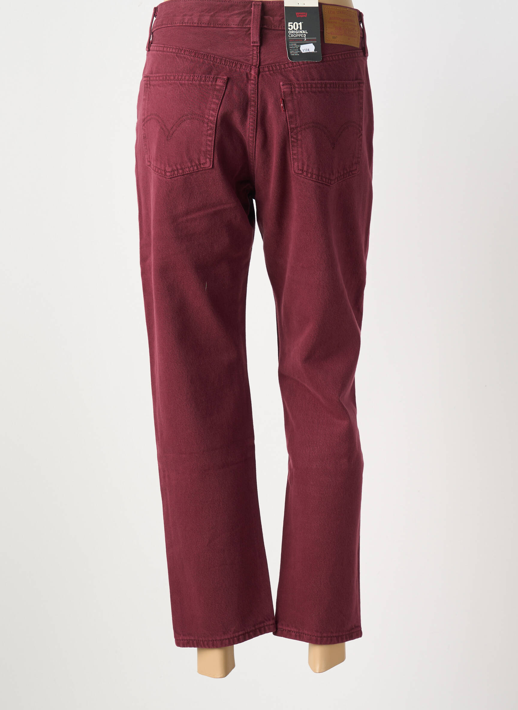 7/8 kelnės uždarymas su užtrauktuku po mygtuku uždengimu raudona LEVI'S moteris