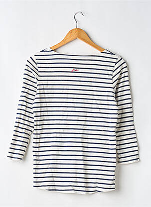 T-marškinys ilgos rankovės ilgos rankovės baltas JOULES moteris