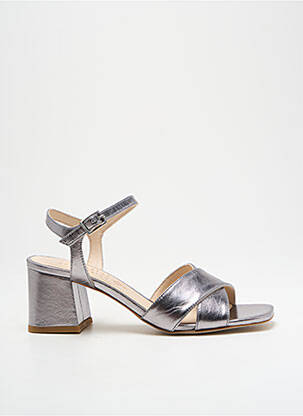 Sandalai/nu pėdos satino audinys kulnas nuo 4 iki 6 cm sidabrinė ROSEMETAL moteris