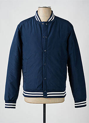 Pūkinė striukė kišenės be gobtuvų mėlyna JACK & JONES vyras