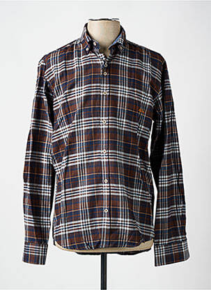Ilgomis rankovėmis marškinys kišenės rudas DARIO BELTRAN vyras